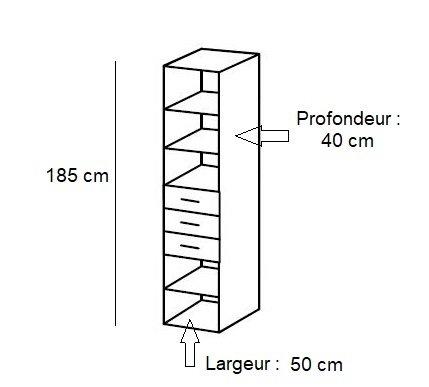 COLONNE DE RANGEMENT LUND 3 TIROIRS BLANC MAT 50 X 40 CM PROFONDEUR_1