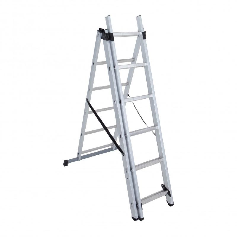 Échelle transformable aluminium HAILO 3x6 échelons - hauteur déployée 3.36 m - hauteur d'accès 4,46 m_1