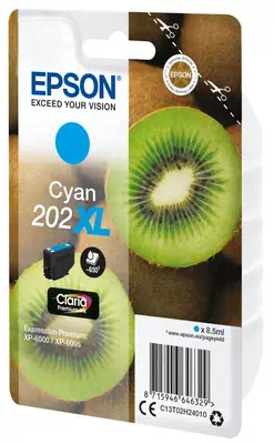 Epson Kiwi Singlepack Cyan 202XL Claria Premium Ink_1
