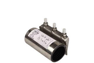 Manchon de réparation de canalisation d'eau potable en inox - ALLINOX - largeur 200 mm - 3 boulons - pour différents matériaux_1