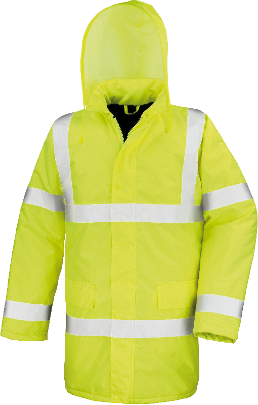 Parka High Viz Motorway - Réf: R218X - Vêtement réfléchissant avec protection thermique et bandes de sécurité 50mm_1