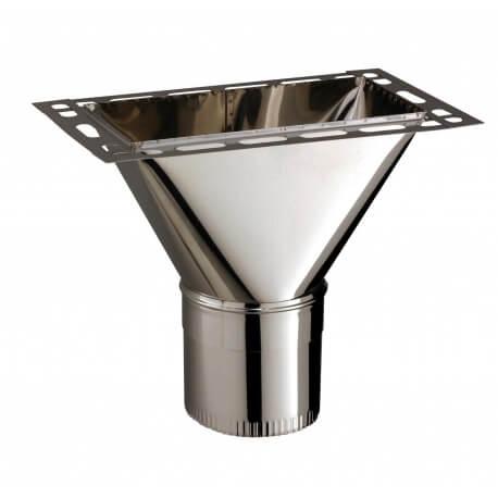 Raccord haut sur conduit rectangulaire 20x40 cm poujoulat kitinox_1