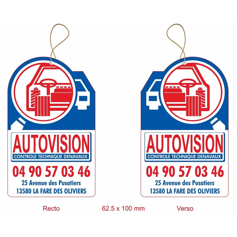 Sentorettes Publicitaires - Désodorisants Automobiles Personnalisables - Impression Numérique Haute Qualité_1