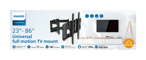 Support mural articulé pour écrans plats de 23 à  80_1