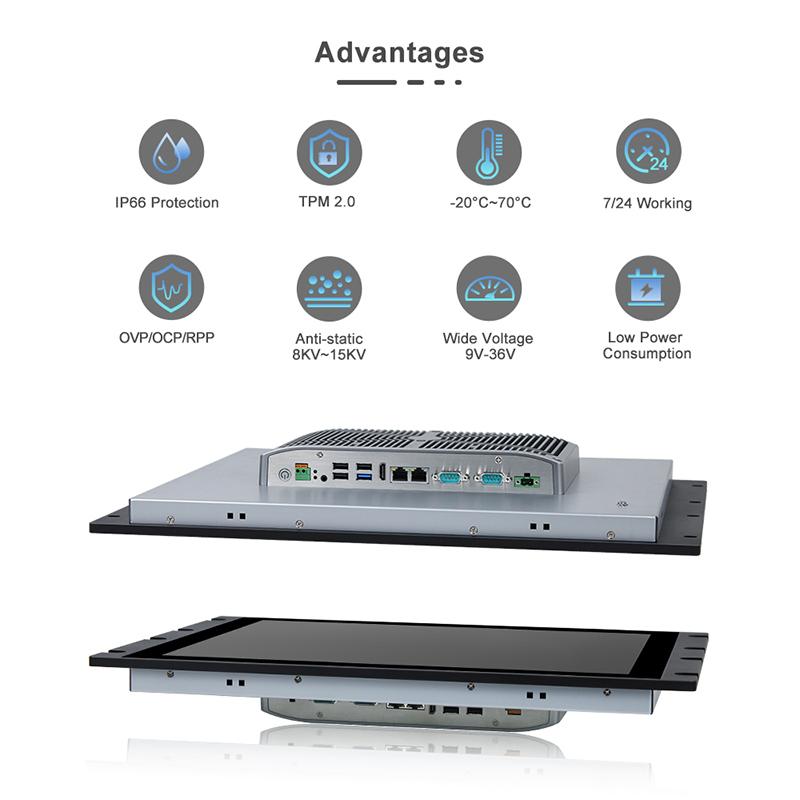 Panel PC industriel fanless 19 pouces SXGA - Intel® Celeron® J1900 - EVI-J019SRC_1