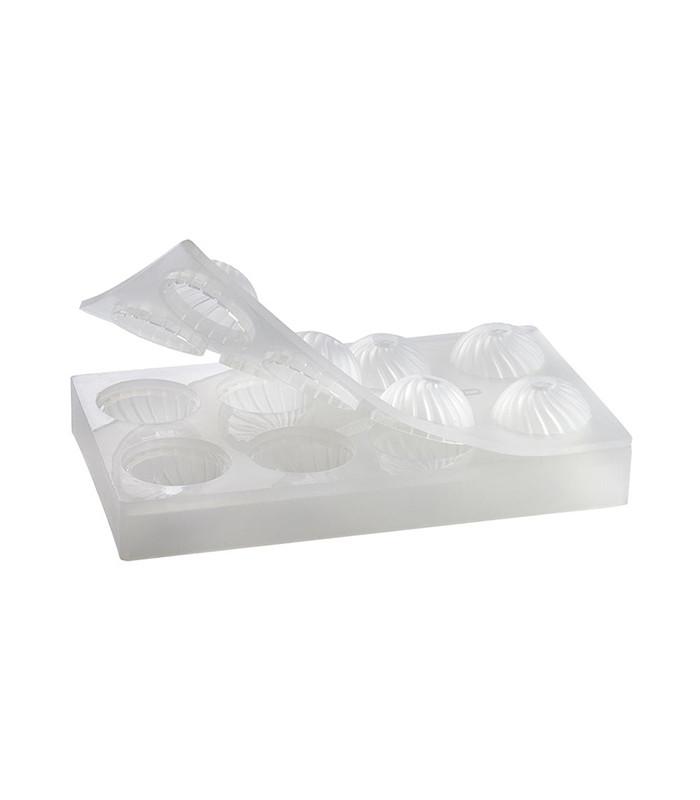 Ø55 mm - Moule silicone 8 sphères entières Pavoni Italia_1