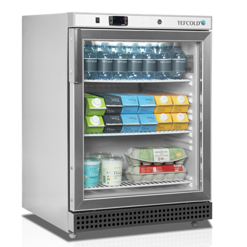 Armoire réfrigérée positive vitrée - 119L - Inox 430 | Tefcold - UR200SG_1