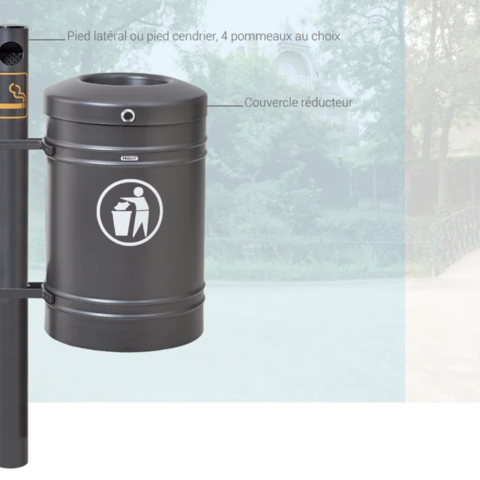 Corbeille Cendrier GUYENNE 40 litres_1