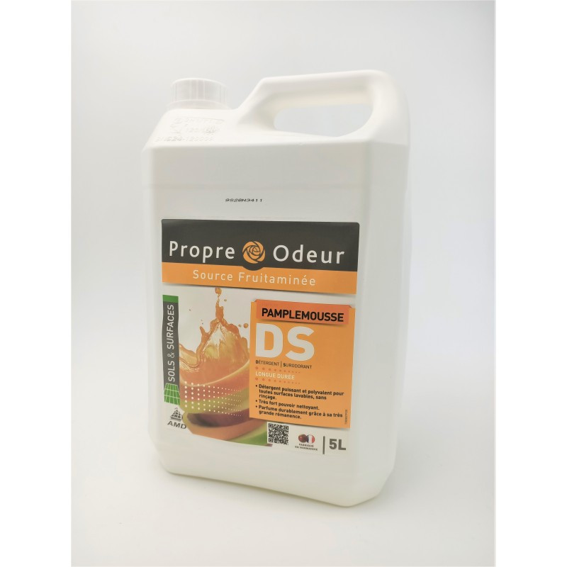 Ds5 detergent surodorant tres concentre toutes surfaces ph:7 propre odeur parfum pamplemousse bidon de 5l_1