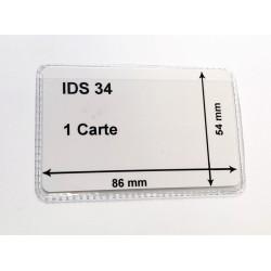 Etui souple fond noir format CB - Lot de 100 - Référence : IDS 34_1