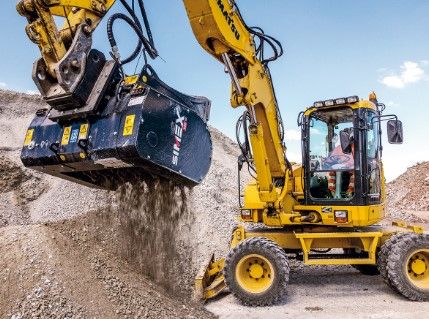 Godet cribleur pour pelles de 8 à 13 T, idéal pour la séparation de matériaux de granulométries variées sur chantier - SIMEX VSE 10_1