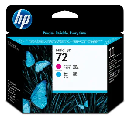 HP 72 tête d'impression cyan et magenta_1