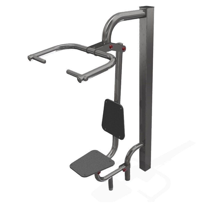 Station pull en acier inoxydable - Référence SPULL - Équipement de fitness extérieur robuste et durable_1