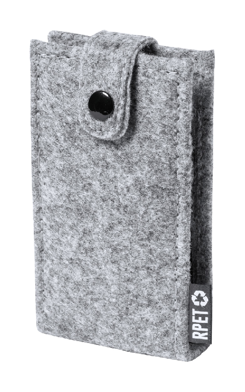 Set manucure 6 pièces - acier inoxydable - étui en feutre RPET - couleur gris - 55g_1