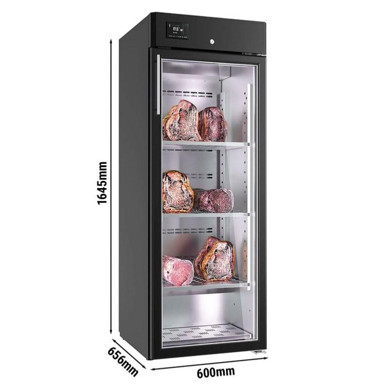Armoire de maturation dry-aging - 340 L - 1 porte vitrée - Noir | GGM Gastro_1