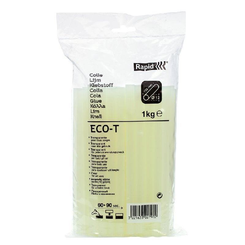Bâton de colle transparente Ø12mmx190mm - 1Kg - pour pistolet à colle - basse température_1