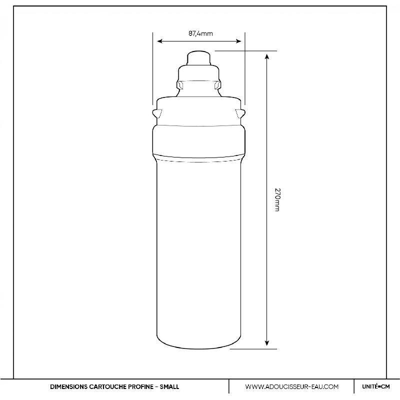 Filtre à eau profine red small - cartouche de filtration anti sédiments 5 microns_1