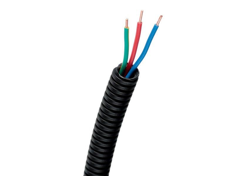 Gaine préfilée d'installation - 3 x 2.5 mm² - Longueur 5 m - Diamètre 20 mm - Résistante aux chocs et écrasements_1