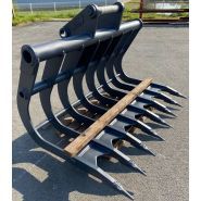 Godet fléco - DSTP - 1900mm de large - GF140 (14-18t) - pour arrachage pied de vigne et nettoyage terrain_1