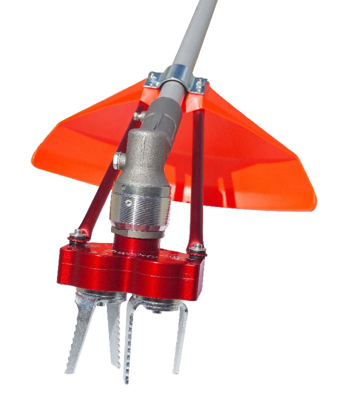 Herse rotative universelle - 2 fraises - adaptable débroussailleuses 40 cc - aluminium et acier trempé_1