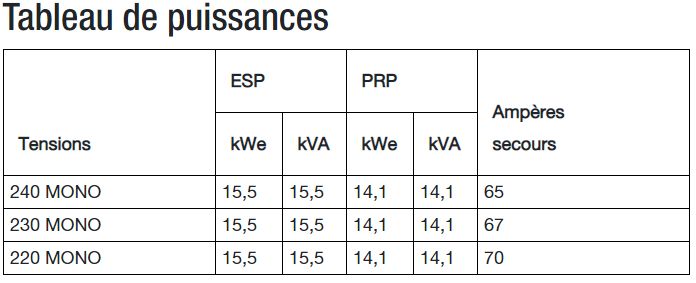 K17M Groupe électrogène industriel - SDMO - 230V monophasé - Moteur KOHLER KDI1903M - Classe G2_1