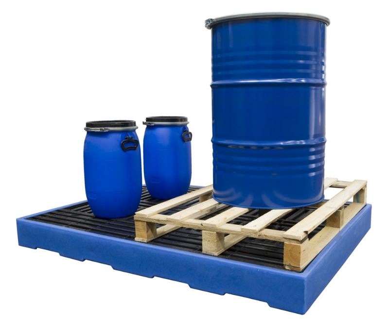 Plateforme de rétention en plastique avec une capacité de Rétention : 300 L - BF4B - DELAHAYE INDUSTRIES_1