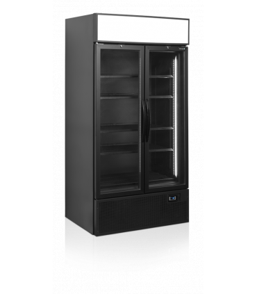 Réfrigérateur vitré, avec portes vitrées à cadre aluminium à charnières , pour chr, traiteurs, boulangeries, pâtisseries et chocolateries -réf. Fsc1000h tefcold_1