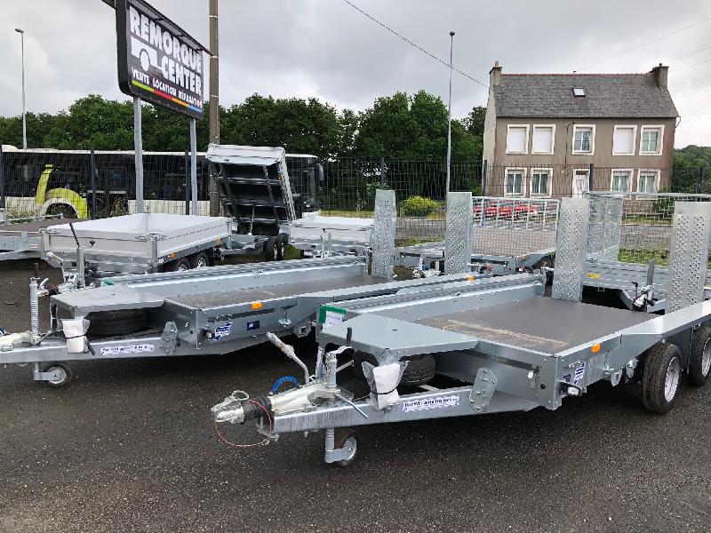 Remorque Porte-engin IFOR WILLIAMS - GX126 RAMP - 2 Essieux - 366x184 cm - PTAC 3500 kg - Référence CT167-IFW_1