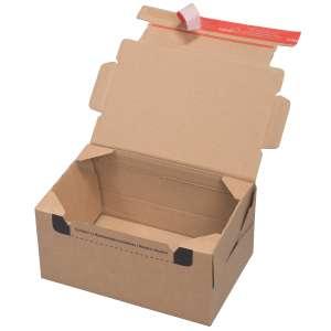 Boîte carton brun avec fermeture adhésive aller-retour 28,2x19,1x14cm - par 10_1