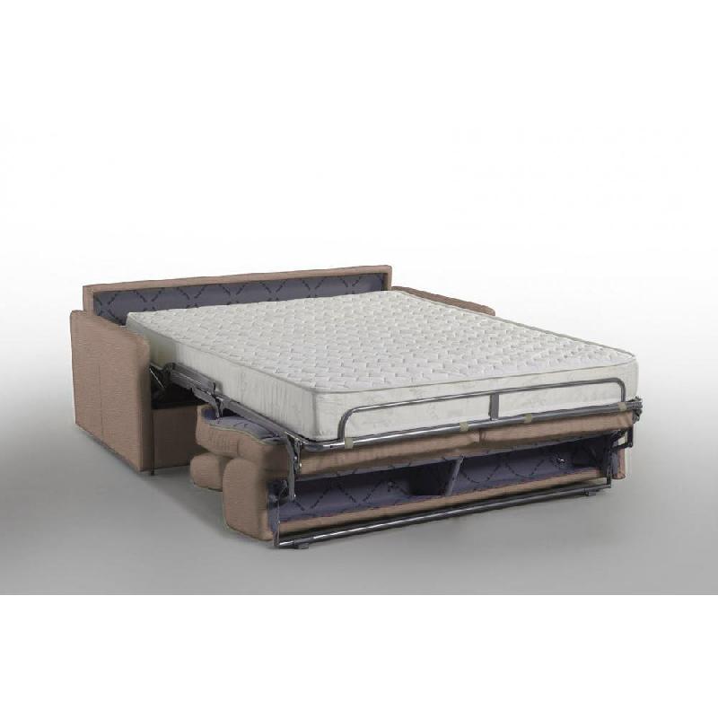 Canapé-lit 2-3 places Montmartre 120 cm - Matelas 18 cm - Ouverture express - Tissu Neo Taupe Sable_1