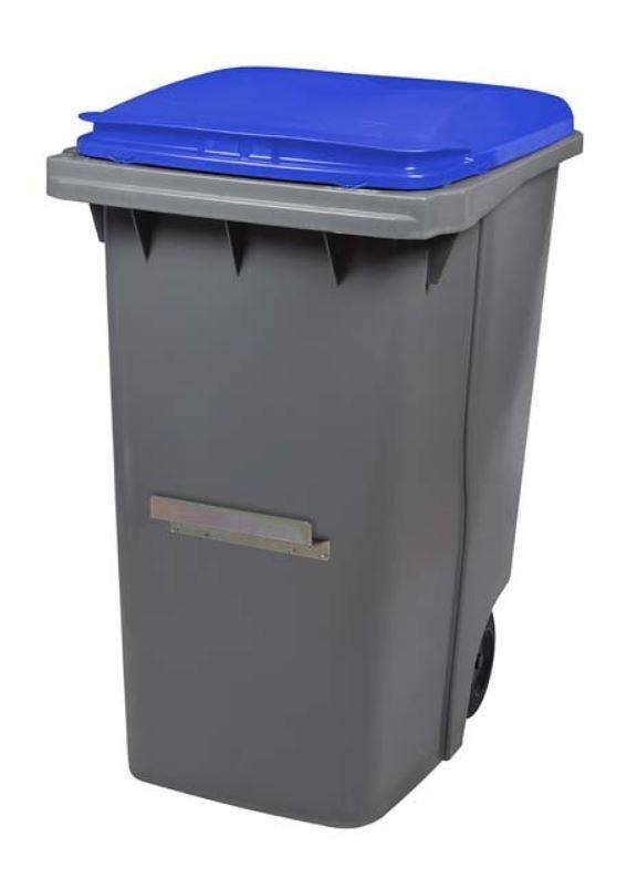 Conteneur Korok 2 Roues 340L - Polyéthylène haute densité, anti-UV, renforts, roues caoutchouc, couvercle amortisseur de bruit_1