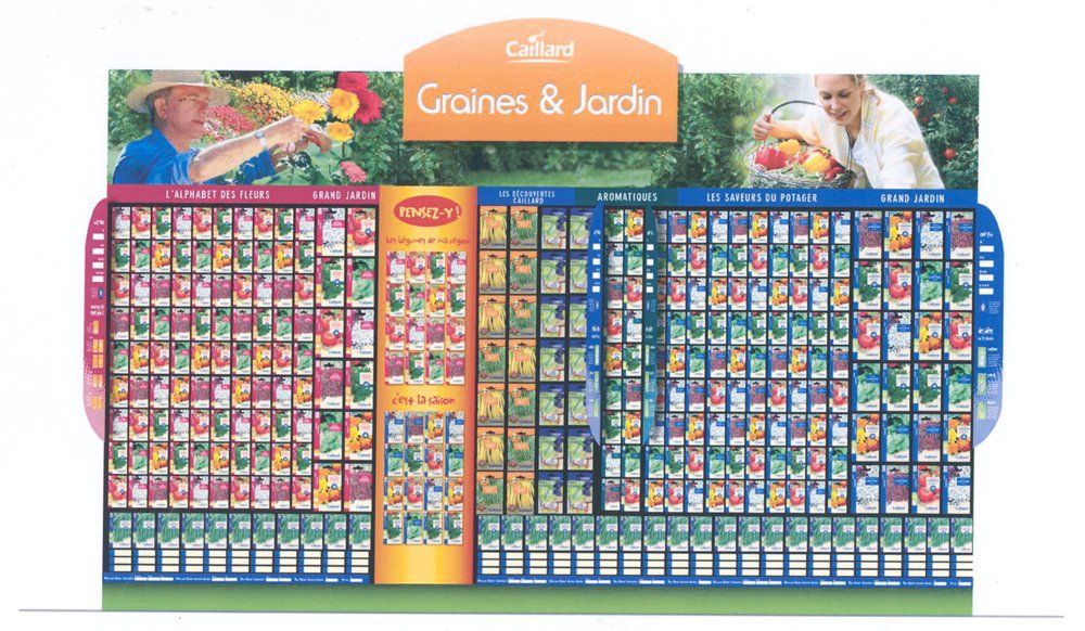 Fronton en métal - meuble présentoir PLV Seiller - support publicitaire stratégique_1