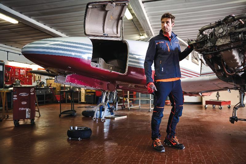 Pantalon Atom homme - Réf: UPPE145 - Slim Fit, tissu U-4 stretch, bandes rétro-réfléchissantes, multiples poches_1