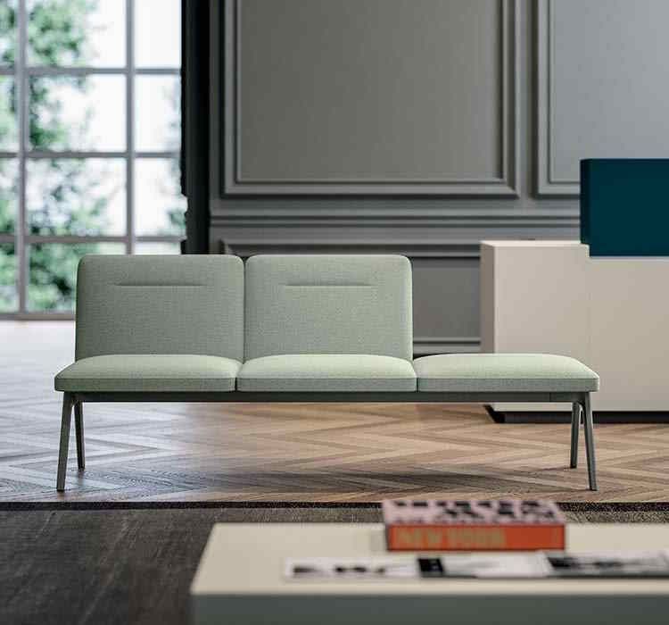 Siège sur poutre grand confort Harmonie - modulable avec tables basses et options personnalisables_1