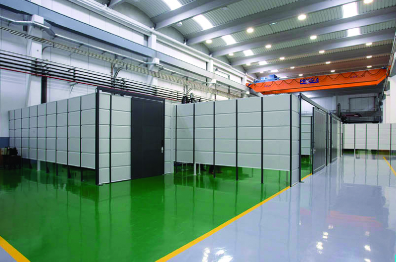 Cloisons industrielles - panneaux grillagés modulables et sécurisés pour entrepôts et usines_1