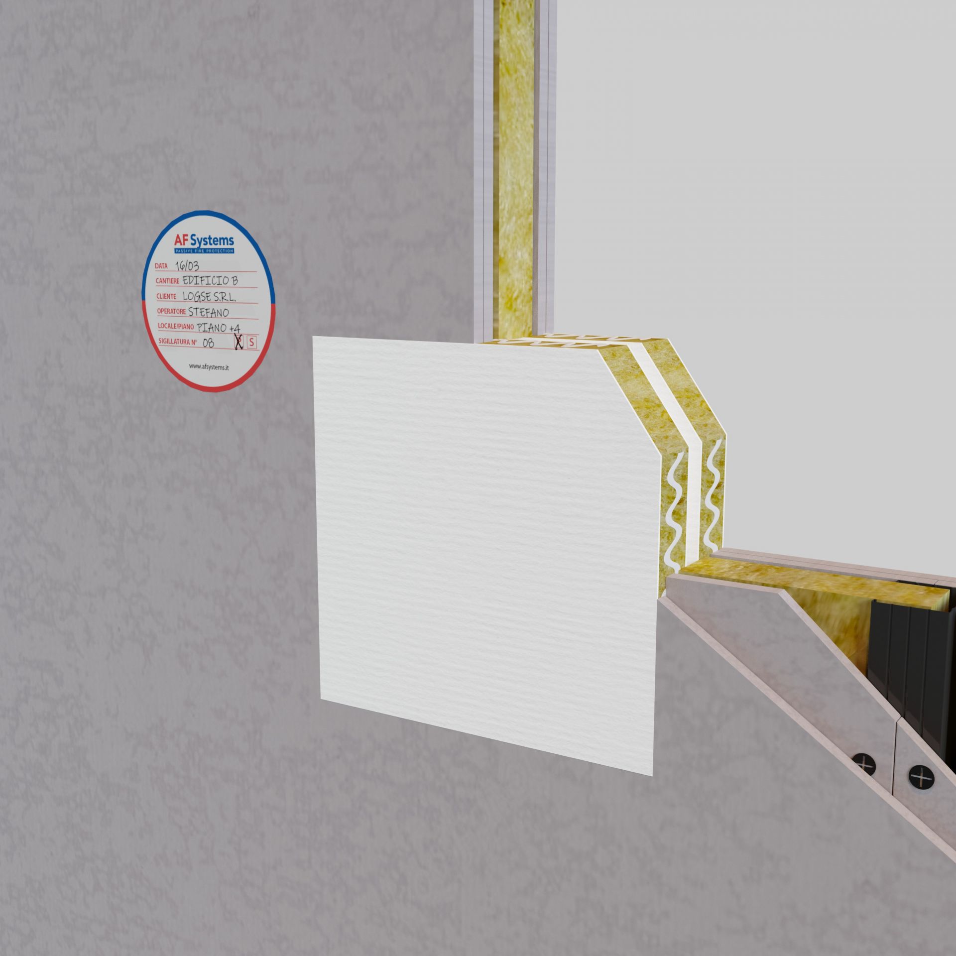 Panneau incombustible semi-rigide pour protection EI 240