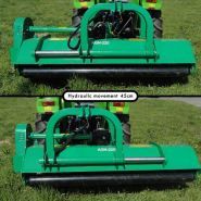 Équipement forestier avec déplacement hydraulique avant et arrière