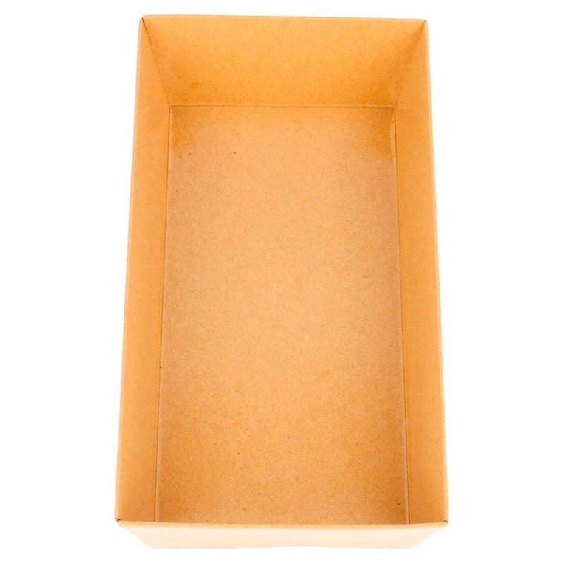 Barquette rectangulaire Kraft 15,5x8,5x3,5cm - par 1000_1