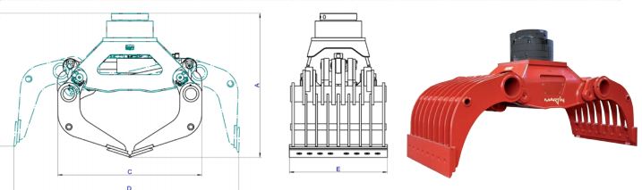 Benne preneuse de démolition M10 AG M08H - MARTIN GmbH - pour pelles de 0,6 à 30 tonnes_1