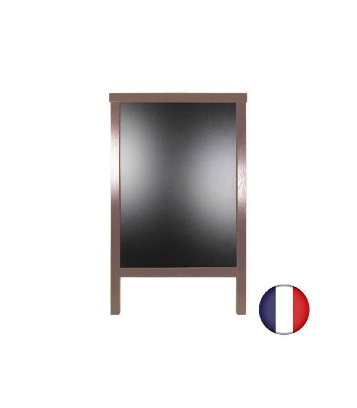 Chevalet stop trottoir avec cadre bois - dimensions 90 x 55 cm - Référence : LSTF49TA_1