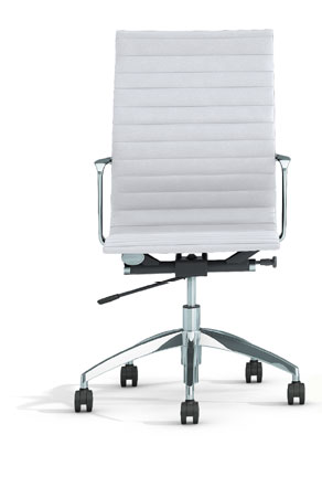 Fauteuil de direction EVOLE en simili cuir noir ou blanc - Mécanisme basculant - Référence 7700 FD M_1
