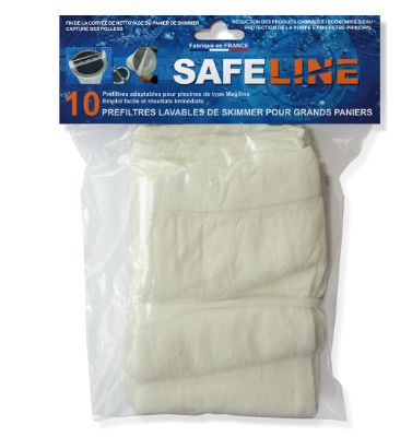 Magiline - Pré-filtres d'eau Safe Skim' - PLV métallique de 25 sachets Safeline pour skimmer_1