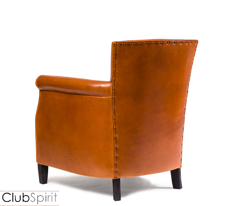 Fauteuil Club Parisien 1935 - Petite taille - Accoudoirs arrondis - Fabrication artisanale à Neufchâteau_1