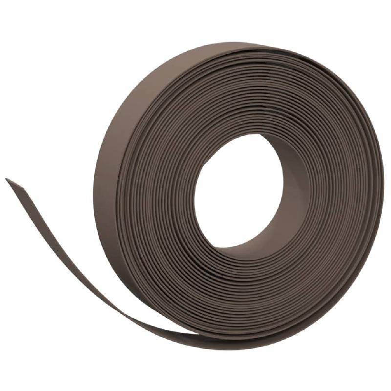Vidaxl bordures de jardin 2 pcs marron 10 m 10 cm polyéthylène 3155436_1