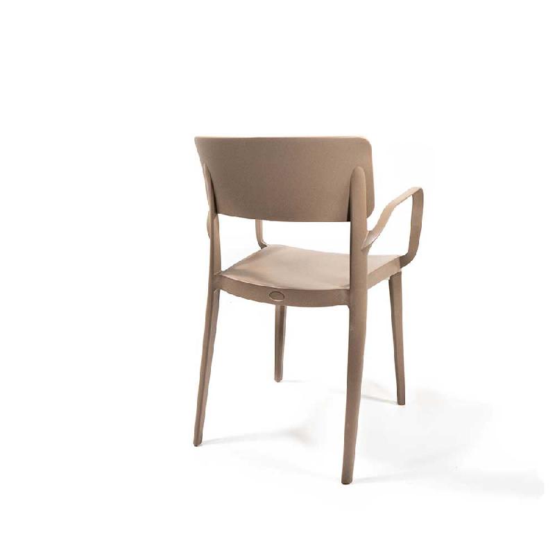 Wing - Fauteuil empilable en polypropylène sable_1