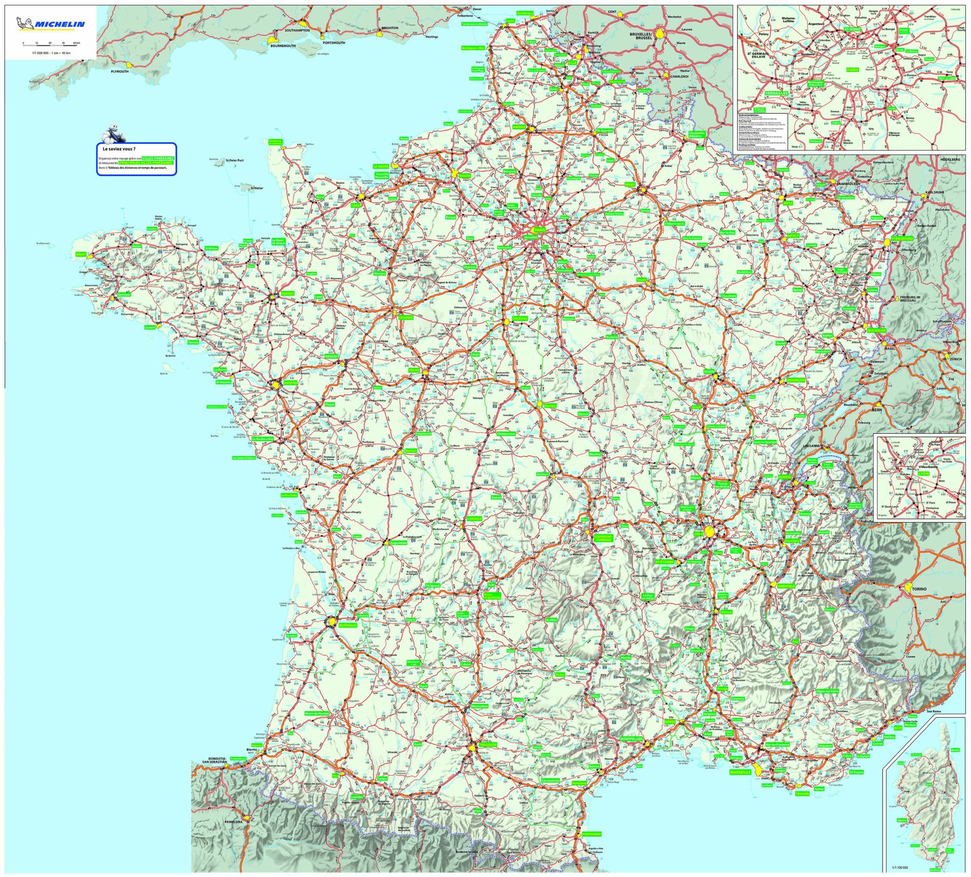 Carte france grands itineraires michelin (avec ou sans légende)_1