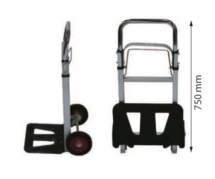 Diable aluminium télescopique et pliable - AT90 - ultra léger et compact - capacité 90 kg_1