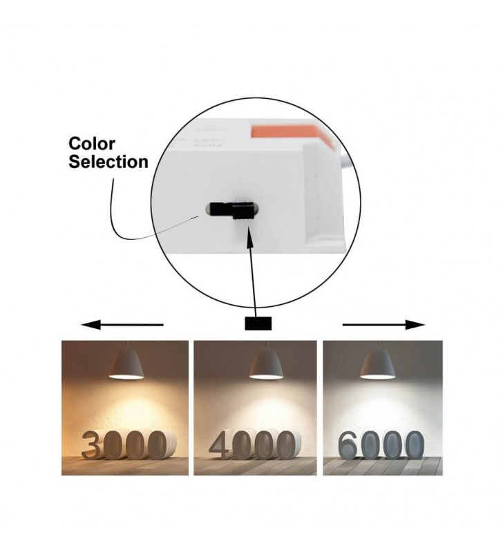 Downlight LED encastrable sur mesure 25W - 24º - 3000K/4000K/6000K - réf ESCARO25W - inclinaison fonctionnelle et lumière personnalisée_1