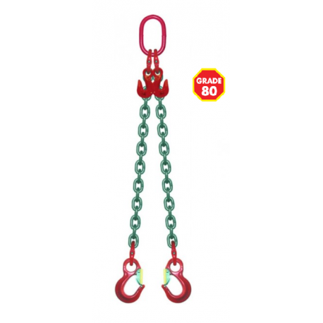 Elingue chaîne réglable avec crochets à linguets Référence 4301X_1