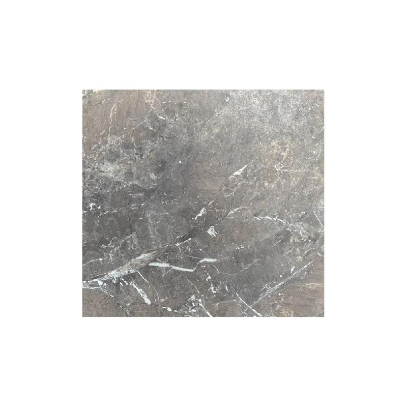 Infinity mange-debout avec piètement noir + plateau HPL Galaxy Marble 70x70 cm_1